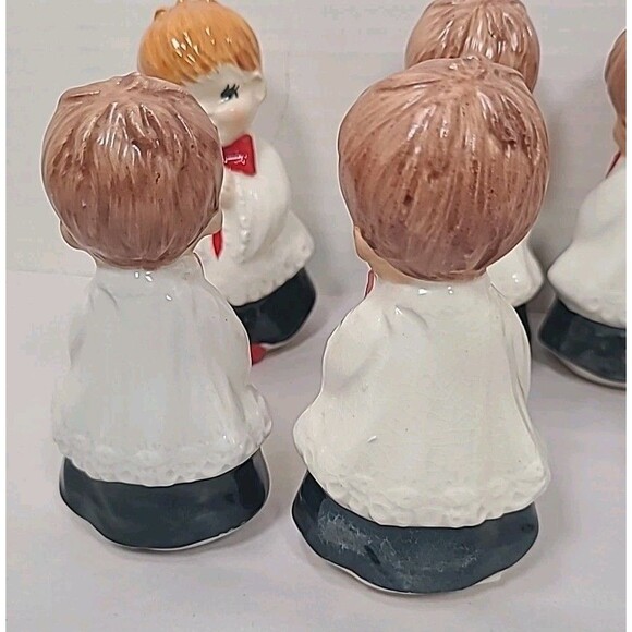 10 Vintage Lefton Christmas Choir Boy Figurines Japan - Picture 7 of 16